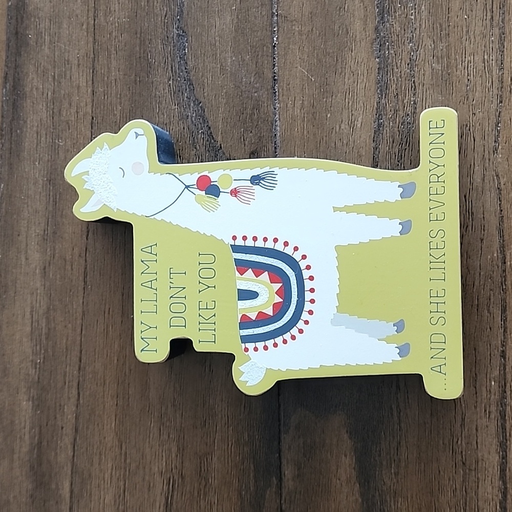 NWT Primitives by Kathy Llama sign